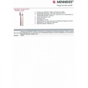 Protección superior AMTRON Mennekes para montaje en pilar